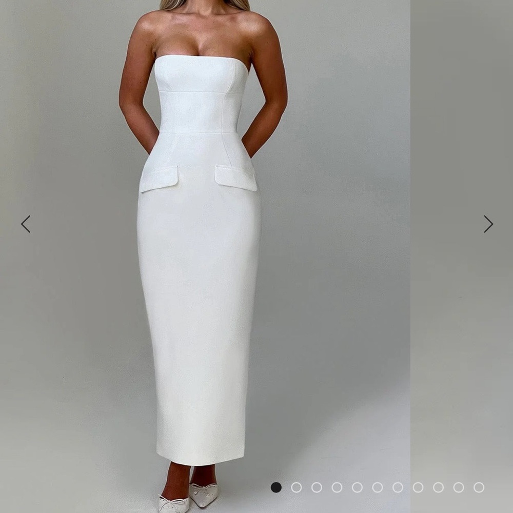 Babyboo ROXANNE MIDAXI DRESS - IVORY